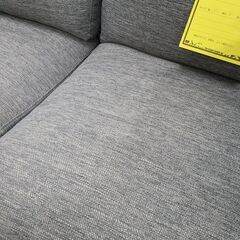J1329【リユースのサカイ柏店】二人掛けソファ　グレー　クリーニング済み　の画像
