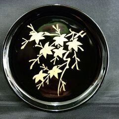 ☆会津塗 コースター 6枚セット ボックス付き 蒔絵 コップ敷 小皿 漆器 梅 水仙 菊 紅葉 桜 竹 和食器 札幌 北20条店の画像