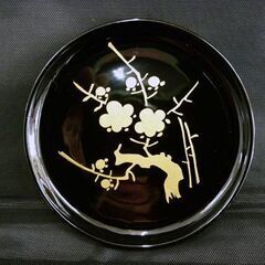 ☆会津塗 コースター 6枚セット ボックス付き 蒔絵 コップ敷 小皿 漆器 梅 水仙 菊 紅葉 桜 竹 和食器 札幌 北20条店の画像