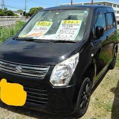 総額49万円　車検２年込み　4.8万キロ　H25ワゴンR黒　ワンオーナー（H27,28,30,R2,4年の整備記録簿あり）　６ヶ月保証　エアコン冷えます　ナビ･TV キーレス　電動格納ミラー　の画像