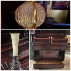 仏壇　中古品　経本台付き　サイズ(約)横幅57cm、奥行き45.5cm、高さ123cm の画像