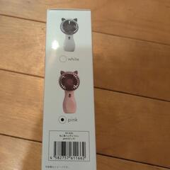 新品未使用★ねこ耳ハンディファン　ピンクの画像