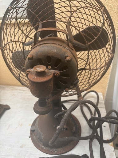 希少　ジャンク　昭和レトロ 昭和初期 芝浦製作所 扇風機 芝浦製作所 扇風機 4枚羽 昭和レトロ希少骨董品 - メルカリ