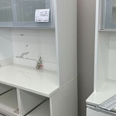 ★リユースのサカイ千葉中央店★期間限定割引有  レンジボード ホワイト H200×D51×W101 クリーニング済み TC4254の画像