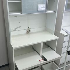 ★リユースのサカイ千葉中央店★期間限定割引有  レンジボード ホワイト H200×D51×W101 クリーニング済み TC4254の画像