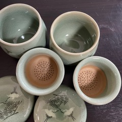 茶こし付き湯呑みの画像
