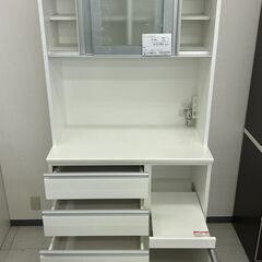 ★リユースのサカイ千葉中央店★期間限定割引有 NITORI レンジボード ホワイト H201×D51×W90 クリーニング済み TC4255の画像