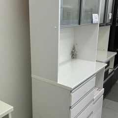 ★リユースのサカイ千葉中央店★期間限定割引有 NITORI レンジボード ホワイト H201×D51×W90 クリーニング済み TC4255の画像