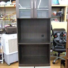 ニトリ レンジダイ フォルムN RE1860 幅60×奥行40×高さ178cm レンジ台 レンジボード 食器棚 収納家具 キッチン家具 NITORI 札幌市 厚別区の画像