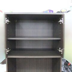ニトリ レンジダイ フォルムN RE1860 幅60×奥行40×高さ178cm レンジ台 レンジボード 食器棚 収納家具 キッチン家具 NITORI 札幌市 厚別区の画像