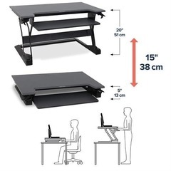 Ergotron エルゴトロン WorkFit-TL 昇降デスク 座位・立位両用　品番33-406-085
の画像