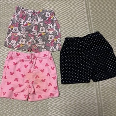 ①女の子ショートパンツ90半ズボンの画像