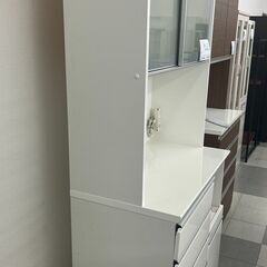 ★リユースのサカイ千葉中央店★期間限定割引有 NITORI レンジボード ホワイト H201×D51×W90 クリーニング済み TC4262の画像