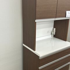 ★リユースのサカイ千葉中央店★期間限定割引有  レンジボード ブラウン H201×D51×W80 クリーニング済み TC4263の画像