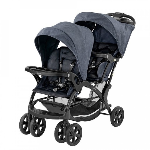 ベビーカー 二人でゴーDX（デニム）レインカバー付
