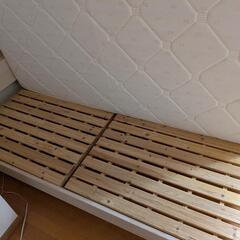 シングルベッド　マットレス付きの画像