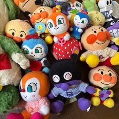 アンパンマン　わんわん　ぬいぐるみ　まとめ売りの画像