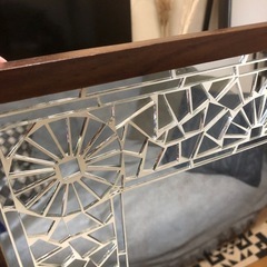 鏡、鏡面に装飾、ミラーの画像