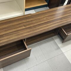 ★リユースのサカイ千葉中央店★期間限定割引有  テレビ台 ブラウン H30×D40×W180 クリーニング済み TC4269の画像
