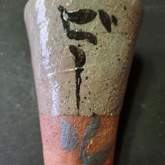 大谷美奈子・作　ビールタンブラー　手描き　ユニーク柄の画像
