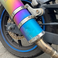 Ninja250R チェーン バッテリー新品 モリワキサイレンサー付 の画像
