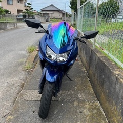 Ninja250R チェーン バッテリー新品 モリワキサイレンサー付 の画像