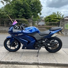 Ninja250R チェーン バッテリー新品 モリワキサイレンサー付 の画像