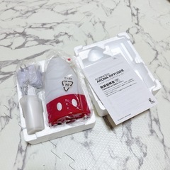 【美品・新品未使用】アロマオイル付き！ピンクの加湿器の画像