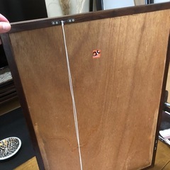 鏡、ガラス面装飾あり、木フレームの画像