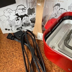 BRUNO/ブルーノ　コンパクトホットプレート レッド　3点　BOE021の画像