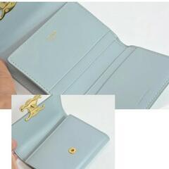 セリーヌ CELINE コイン入れ付き コンパクトウォレット トリオンフ 三つ折り 財布の画像