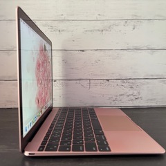 ⭐️美品 MacBook 12inch/可愛いピンクMac💕/Retina /2017/A1534/Core m3 1.2GHz Dual/メモリ8GB/SSD.256GB/JIS配列/バッテリー正常🔋✨の画像