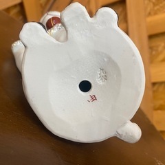 【愛品館江戸川店】4代目 西由紀夫 九谷焼 本金墨花詰 招き猫  ID:112-051907-007の画像
