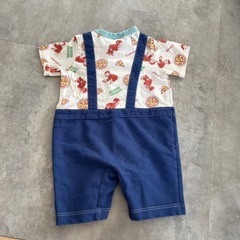 ベビー服　ロンパース　半袖　おさるのジョージ　80サイズの画像