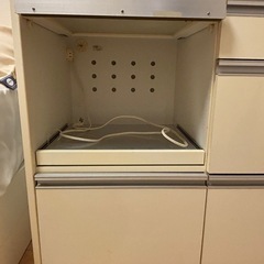お譲りします☆レンジボード（レンジ台＋食器棚）の画像