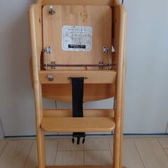 ベビーチェア　ハイチェア　木製の画像