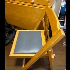 お買得★折りたたみデスク&チェアの画像