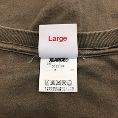 ジモティ割引有★【ジャングルジャングル岸和田店】X-LARGE エクストララージ メンズ Tシャツ Lサイズ カーキ 南大阪 岸和田市 貝塚市 泉佐野市 和泉市 忠岡町 熊取町の画像