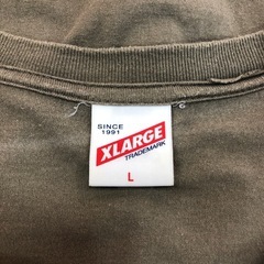 ジモティ割引有★【ジャングルジャングル岸和田店】X-LARGE エクストララージ メンズ Tシャツ Lサイズ カーキ 南大阪 岸和田市 貝塚市 泉佐野市 和泉市 忠岡町 熊取町の画像