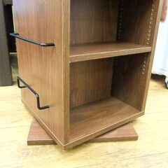 回転式 ブックラック 高さ166×幅30×奥行30cm 本棚 CDラック 回転棚 ラック 収納棚 札幌市 厚別区の画像