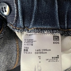 ユニクロ　キッズ　デニムの画像