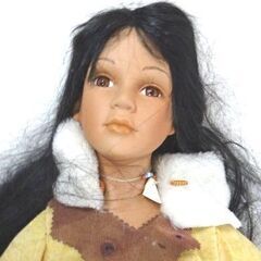M0039 民族衣装 人形 海外人形 フィギュア ドール 全長70cm 現状品の画像