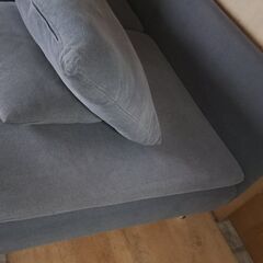 IKEA イケア 3人掛けコンパクトソファ グレーの画像