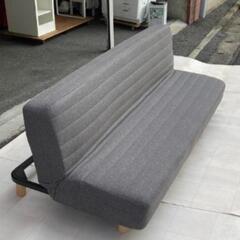 ★北九州、福岡市周辺配送可【無印良品】リクライニングソファベッド  シングルサイズ  【定価39,900円】💳自社配送時🌟代引き可💳※現金、クレジット、スマホ決済対応※   【配達は要決済前問い合わせ】の画像