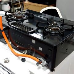 ② パロマ 都市ガス用 ガステーブル IC-S37K-2L 都市ガス コンロ 左強火 ガスコンロ 2023年製 Paloma 札幌市 中央区 南12条の画像