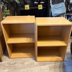 ２段カラーボックス×2の画像