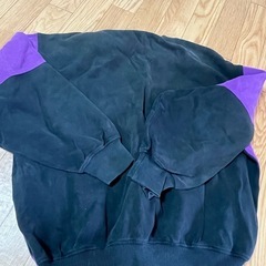 紫 トレーナー 綿100%の画像