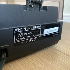 レコードプレーヤー｜DENON DP-29F｜ブラックの画像