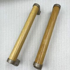 【S21】手すり/手摺/介護/補助/トイレ/階段/玄関/木製/29㎝/2本セット/リフォーム/中古/現状品の画像