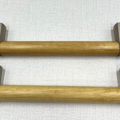 【S21】手すり/手摺/介護/補助/トイレ/階段/玄関/木製/29㎝/2本セット/リフォーム/中古/現状品の画像